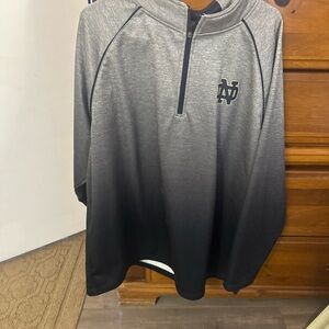 Colosseum Gray and Black Zip-Up Sweater